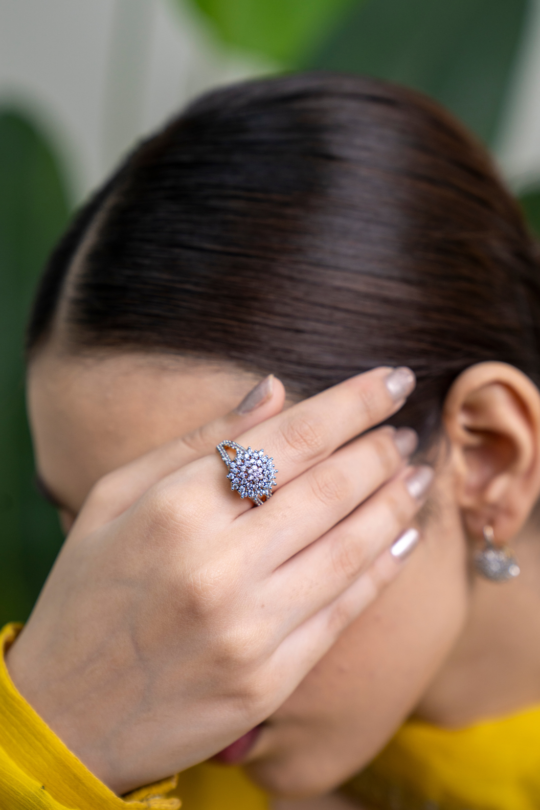 💎Diamond Cut Zircon Locket Set | 22K Gold Polish (3Yrs. Warranty) | MK-305