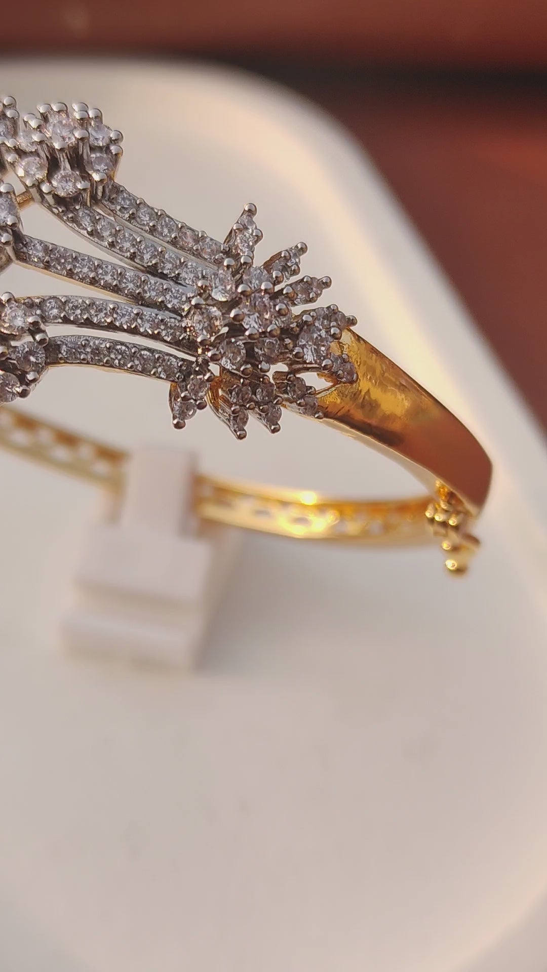 22K GOLD PLATED| REAL ZIRCONS| ADJUSTABLE | 1 YEAR WARRANTY |