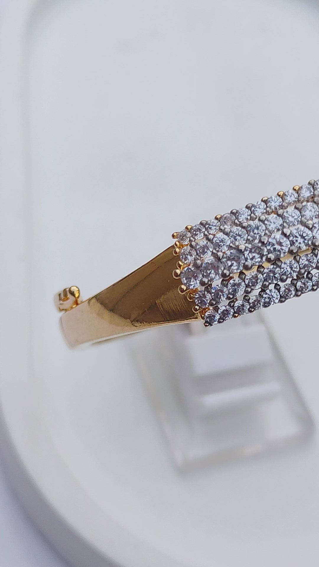 22K GOLD PLATED| REAL ZIRCONS| ADJUSTABLE | 1 YEAR WARRANTY |