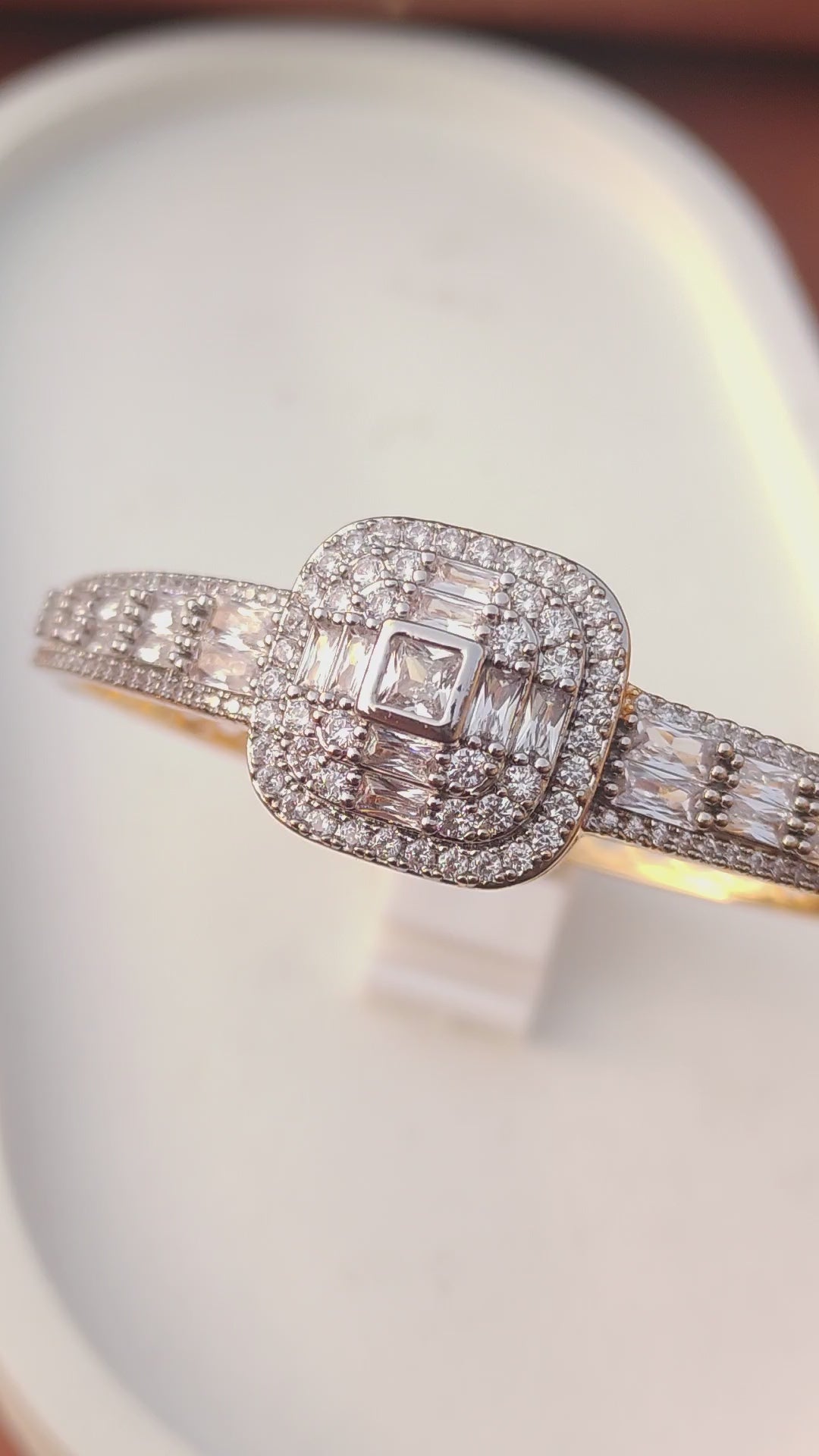 22K GOLD PLATED| REAL ZIRCONS| ADJUSTABLE | 1 YEAR WARRANTY |