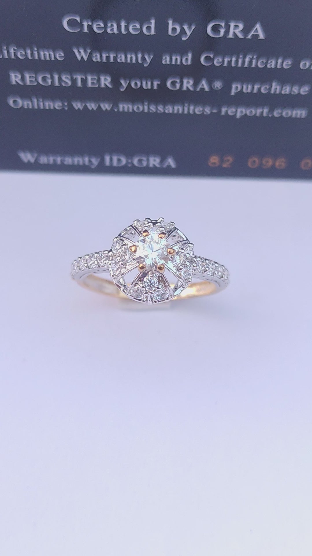 925 SILVER STERLING RING WITH MOISSANITE DIAMOND S15