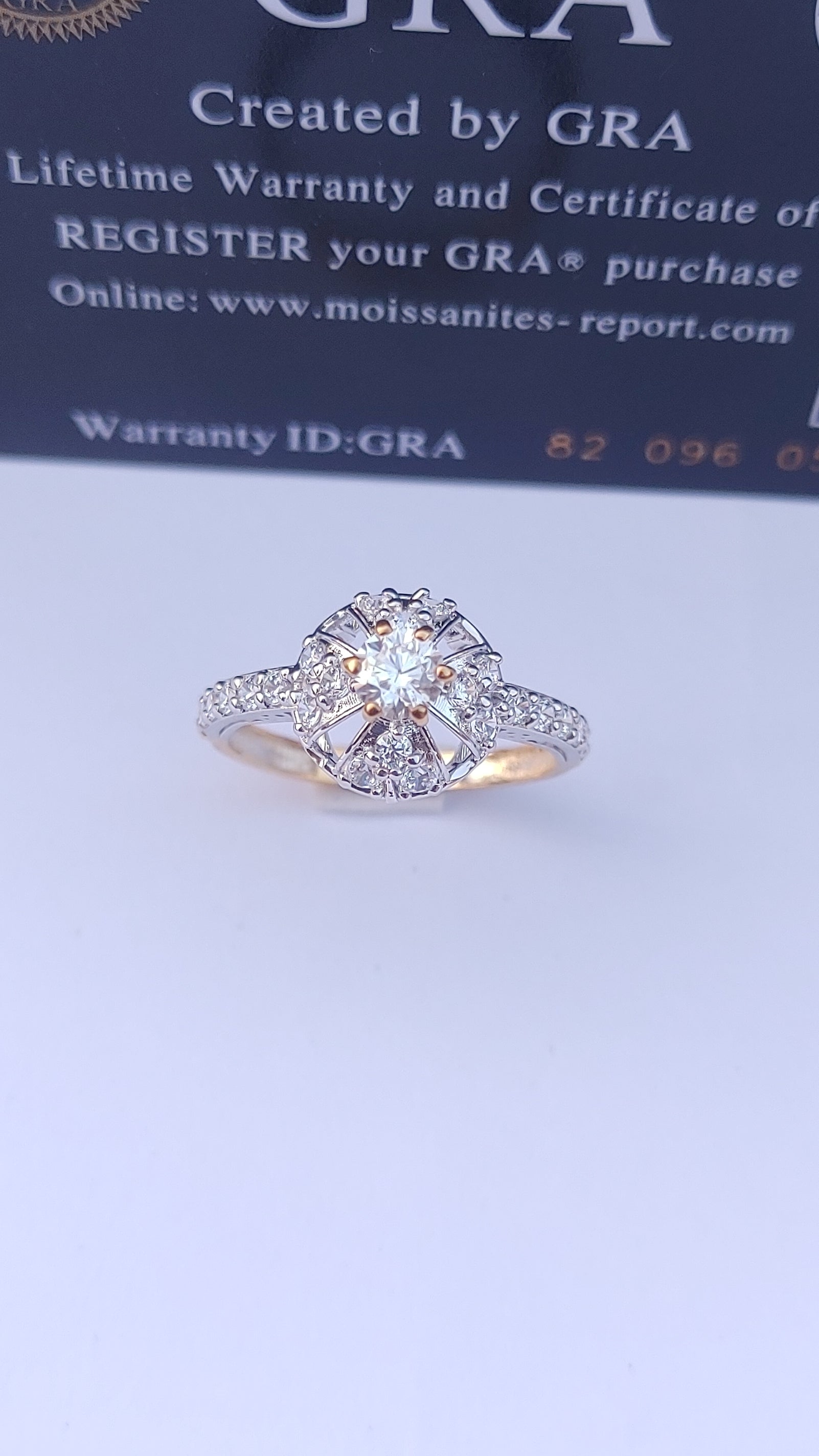 925 SILVER STERLING RING WITH MOISSANITE DIAMOND S15