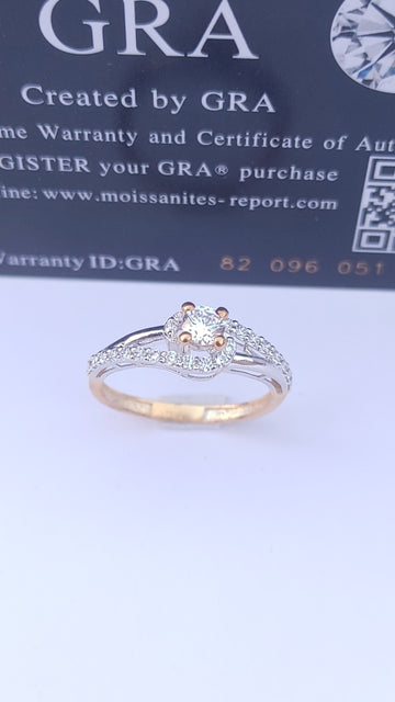 925 SILVER STERLING RING WITH MOISSANITE DIAMOND PAWNABLE AND LEGIT S11