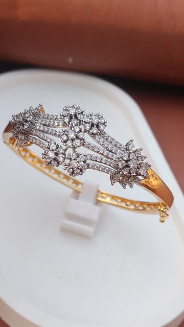 22K GOLD PLATED| REAL ZIRCONS| ADJUSTABLE | 1 YEAR WARRANTY |