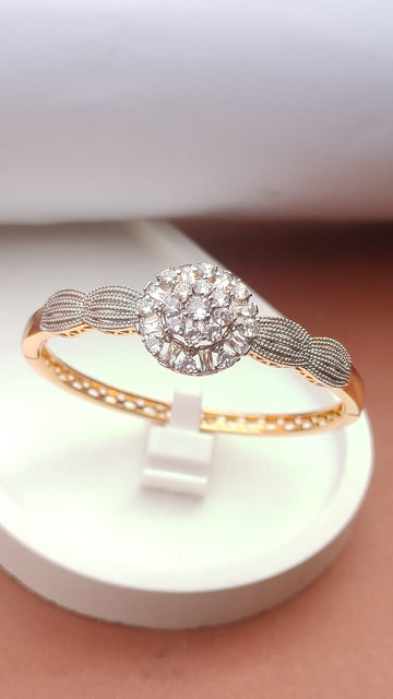 22K GOLD PLATED| REAL ZIRCONS| ADJUSTABLE | 1 YEAR WARRANTY |